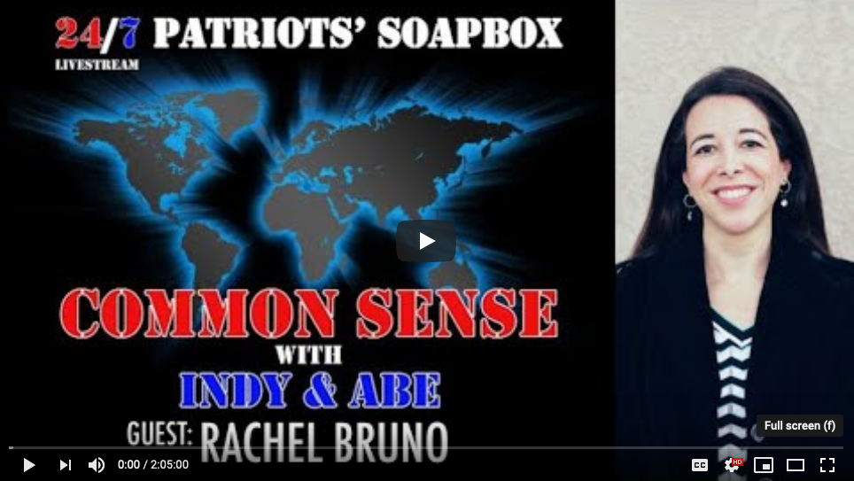 Alan Kielan - The Common Sense Show - Video interviews with Author, Speaker, Advocate Rachel Bruno